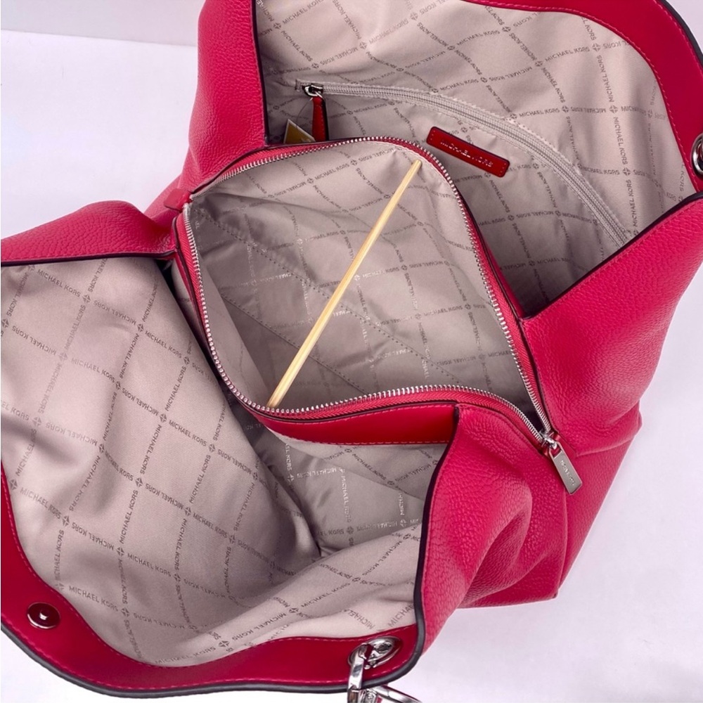 Michael Kors Christina Large Pebbled Leather Shoulder Bag - Picture 7 of 15